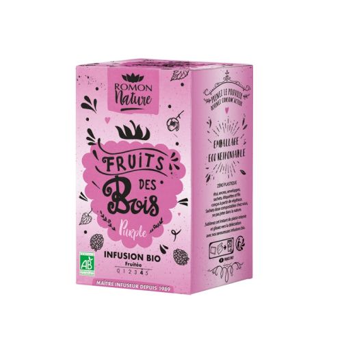 ROMON NATURE TISANE Fruits Des Bois Infusion Bio - 16 Sachets