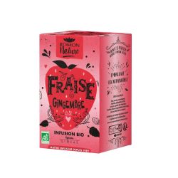 ROMON NATURE TISANE Fraise Gingembre Bio - 16 Sachets