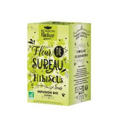 ROMON NATURE TISANE Fleur De Sureau Hibiscus Bio - 16 Sachets