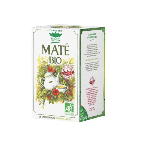 ROMON NATURE TISANE Maté Bio - 20 Sachets