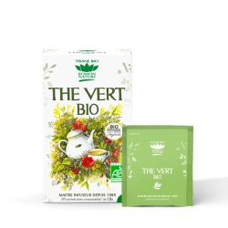 ROMON NATURE TISANE Thé Vert Bio - 20 Sachets