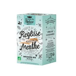 ROMON NATURE TISANE Réglisse Menthe Bio - 16 Sachets