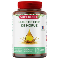 SUPERDIET Huile de Foie de Morue 120 Capsules