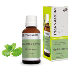 PRANARÔM HUILE ESSENTIELLE Menthe Poivrée BIO Format Économique