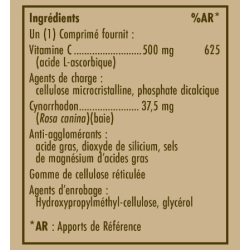 SOLGAR VITAMINE C 500 avec ROSE HIPS - 100 Comprimés