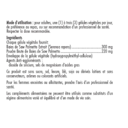 SOLGAR SAW PALMETTO Serenoa Repens - 100 Gélules Végétaless