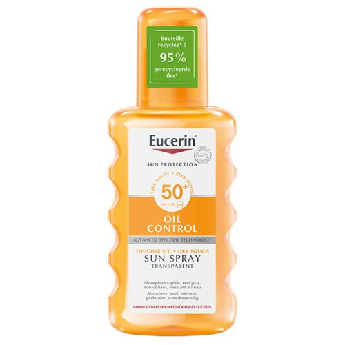 EUCERIN SUN PROTECTION SPF50+ Oil Control Spray Transparent -