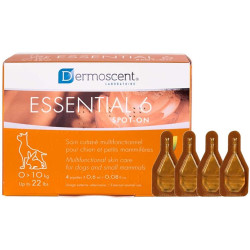 DERMOSCENT Essential 6 Spot-On Chien 1 À 10 Kg - 4 Pipettes de