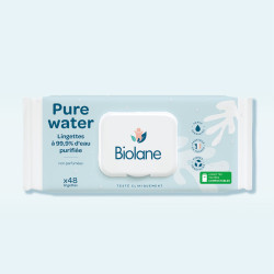 BIOLANE PURE WATER Lingettes à l'Eau - 60 Lingettes