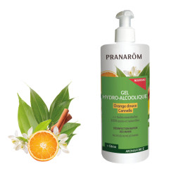 PRANAROM AROMAFORCE GEL HYDRO-ALCOOLIQUE Orange Douce Cannelle