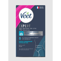 VEET EXPERT CIRE FROIDE Peaux Sensibles Maillot - 16 Bandes