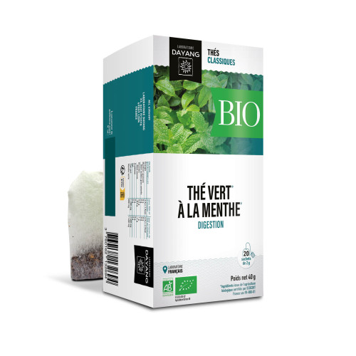 DAYANG INFUSION THÉ VERT MENTHE Digestion BIO - 20 Sachets