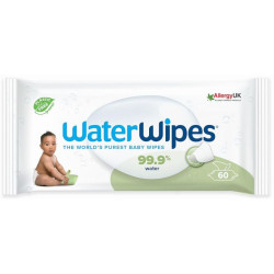 WATERWIPES Lingettes Texturées à l'Eau - 60 Lingettes