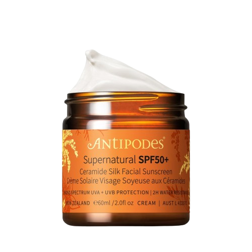 ANTIPODES SUPERNATURAL SPF50+ Crème Solaire Visage Soyeuse -