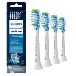 PHILIPS PREMIUM PLAQUE DEFENCE C3 Blanc - 4 Têtes de Brosses à