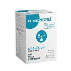 PHYSIONORM MAGNÉSIUM BISGLYCINATE - 30 Comprimés + 30 Gélules