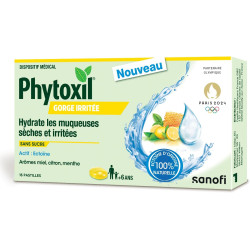 PHYTOXIL GORGE IRRITÉE Sans Sucre Miel Citron Menthe - 16