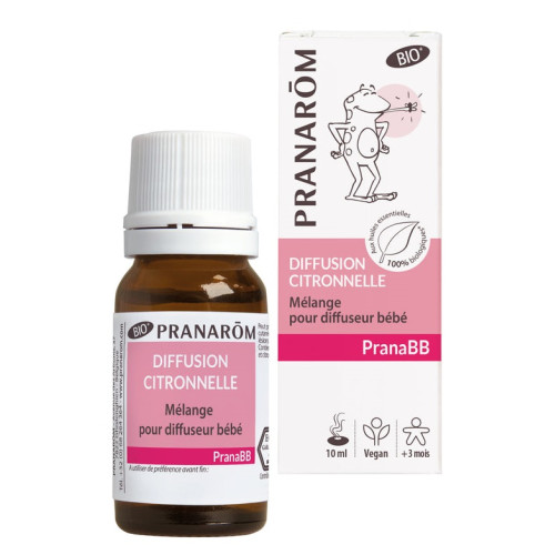 PRANAROM PRANABB Diffusion Citronnelle BIO - 10ml