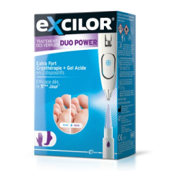 EXCILOR Traitement des Verrues Duo Power - Cryothérapie + Gel