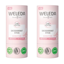 WELEDA Deodorant Stick Sensitive - Lot de 2x50g