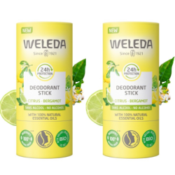 WELEDA Deodorant Stick Citrus-Bergamote - Lot de 2x50g