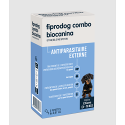 BIOCANINA FIPRODOG COMBO Antiparasitaire Externe Petits Chiens