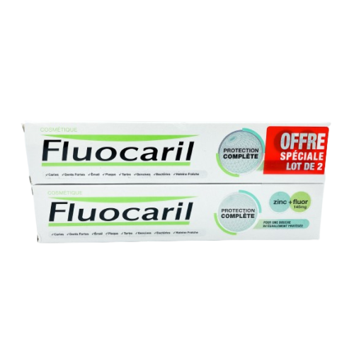 FLUOCARIL PROTECTION COMPLÈTE Zinc et Fluor 145mg - Lot de