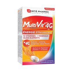 FORTÉ PHARMA MULTIVIT' 4G Energie - 30 Comprimés Effervescents