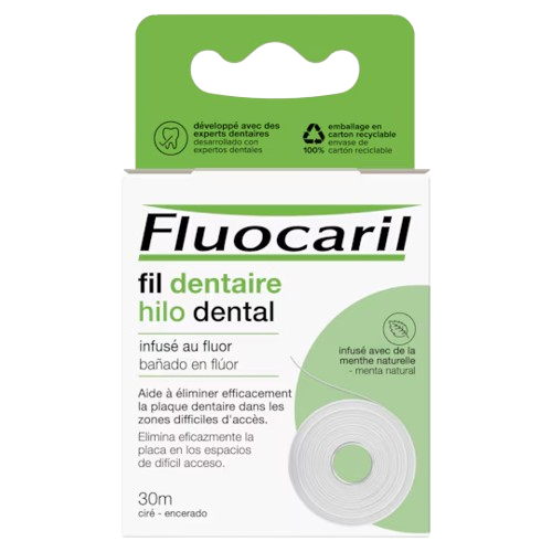 FLUOCARIL Fil Dentaire Menthe Naturelle 30m