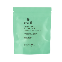 AVRIL DENTIFRICE A CROQUER Menthe BIO Recharge - 120 Pastilles