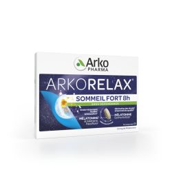 ARKO RELAX Sommeil Fort 8H Mélatonine Valériane - 15 comprimés