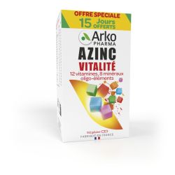 AZINC Vitalité Vitamines Minéraux - 120+30 Gélules