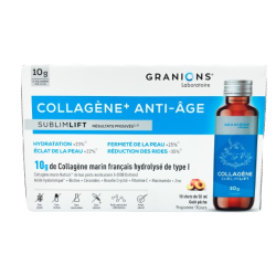 GRANIONS COLLAGÈNE+ ANTI-ÂGE Sublimlift Shot Goût Pêche - 10