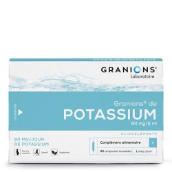 GRANIONS DE POTASSIUM - 30 ampoules