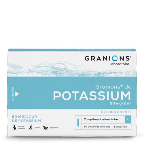 GRANIONS DE POTASSIUM - 30 ampoules