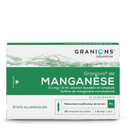 Granions de manganèse 0,1mg/2ml 30 ampoules