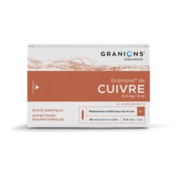 GRANIONS de CUIVRE 0,3mg/2ml - 30 ampoules