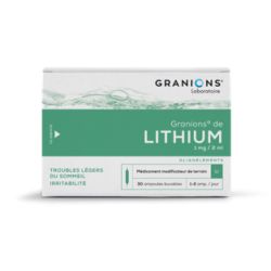 Granions de lithium 1mg/2ml 30 ampoules