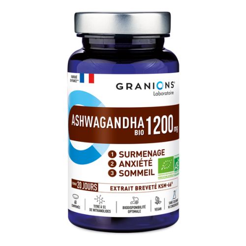 GRANIONS ASHWAGANDHA Bio 1200mg - 60 Comprimés