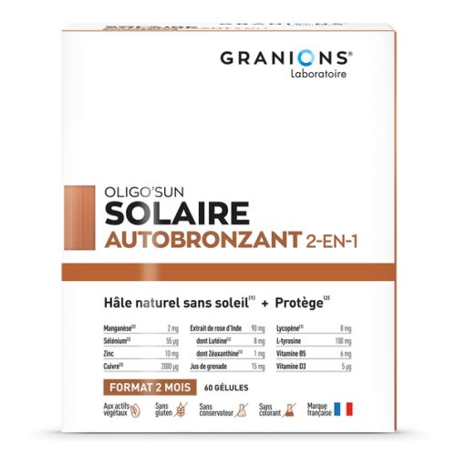 GRANIONS SOLAIRE Self Tanner 2 in 1 - 60 Capsules