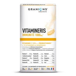 GRANIONS VITAMINERIS Immunité 1000mg - 30 Comprimés Effervescents