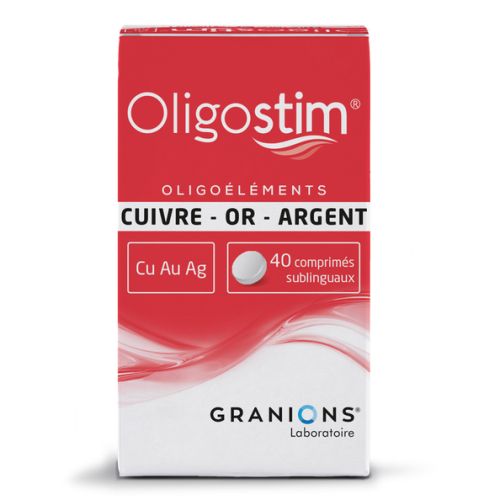 Oligostim Cuivre Or Argent 40 comprimés