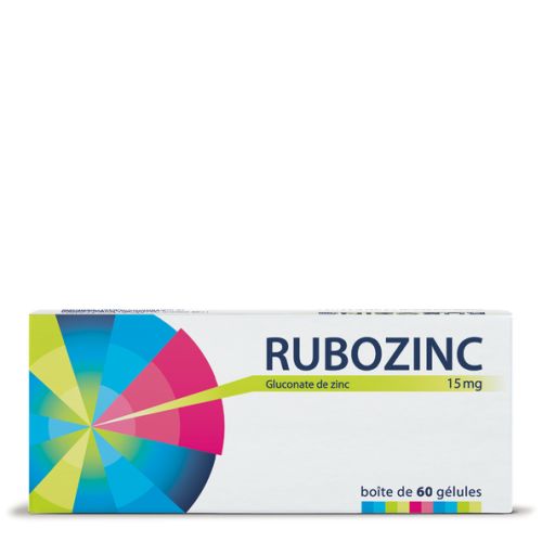 RUBOZINC 15 mg - 60 capsules