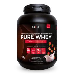 EAFIT PURE WHEY Saveur Fraise Construction Musculaire - 750g