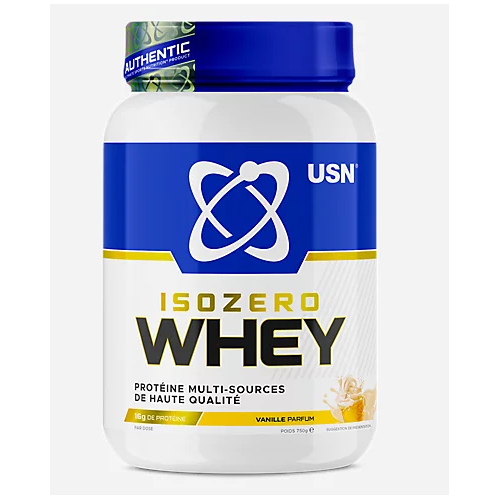 USN ISOZERO WHEY Protéines Parfum Vanille - 750g