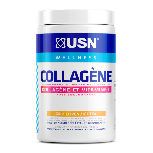 USN WELLNESS COLLAGÈNE Goût Citron Ice Tea - 300g