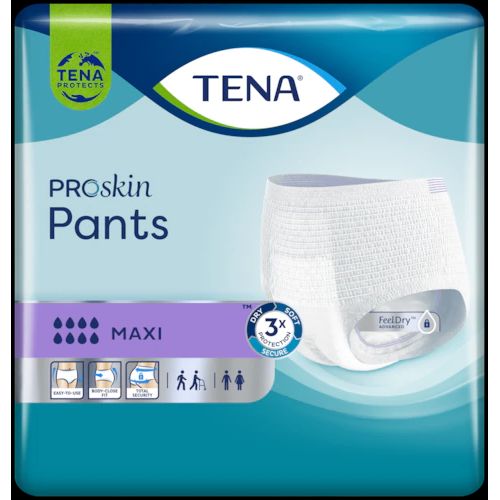 TENA PROSKIN PANTS MAXI Taille XL - 10 Pants Incontinence