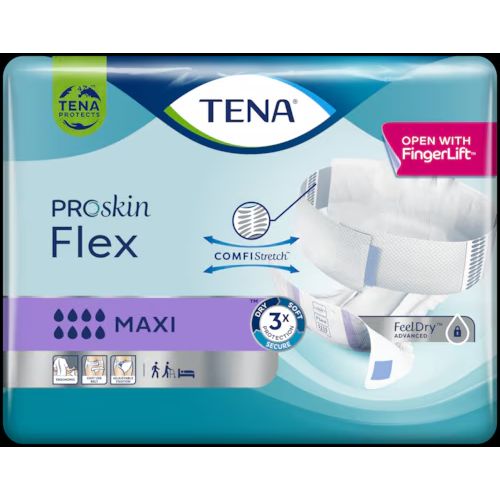 TENA PROSKIN Flex MAXI Taille XL - 21 Changes complets d'incontinence avec ceinture 