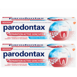 PARODONTAX DENTIFRICE Réparation Active Gencives - Lot de 2x75ml